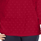 Karen Scott Women's Textured Dot Sweatshirt Red Size Petite S