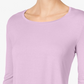 JM Collection Women's Scoop-Neck Top Purple Size Large