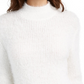 Planet Gold Juniors' Eyelash Mock-Neck Sweater Beigekhaki Size X-Large