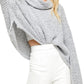Free People Women's Bff Cowl Neck Sweater Size Gray Size X-Small