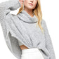 Free People Women's Bff Cowl Neck Sweater Size Gray Size X-Small