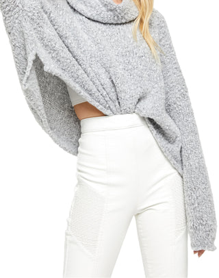 Free People Women's Bff Cowl Neck Sweater Size Gray Size X-Small