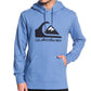 Quiksilver Men's Omni Logo Screen Fleece Hoodie Blue Size XX Large