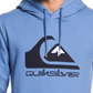 Quiksilver Men's Omni Logo Screen Fleece Hoodie Blue Size XX Large