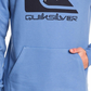 Quiksilver Men's Omni Logo Screen Fleece Hoodie Blue Size XX Large