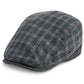 Levi's Men's Plaid Flat Top Ivy Hat Gray Size Regular