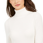 Style & Co Women's Ribbed Turtleneck Sweater  White Size Large