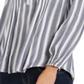 Style & Co Women's Striped Pintucked Top Blue Size X-Small