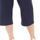Karen Scott Women's Knit Capri Pants Blue Size Small