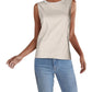 Alfani Women's Sleeveless Jewel Neck Top Brown Size X-Large