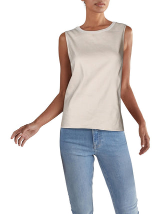 Alfani Women's Sleeveless Jewel Neck Top Brown Size X-Large