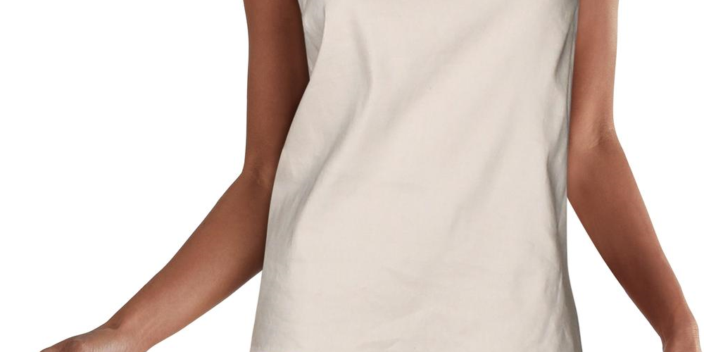 Alfani Women's Sleeveless Jewel Neck Top Brown Size X-Large