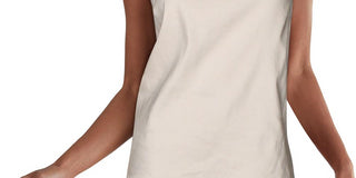 Alfani Women's Sleeveless Jewel Neck Top Brown Size X-Large