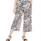 Charter Club Women's Floral Print Capri Pants White Size Petite Large