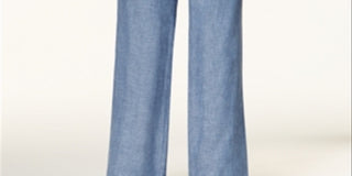 Charter Club Women's Linen Drawstring Pants Blue Size Petite Large