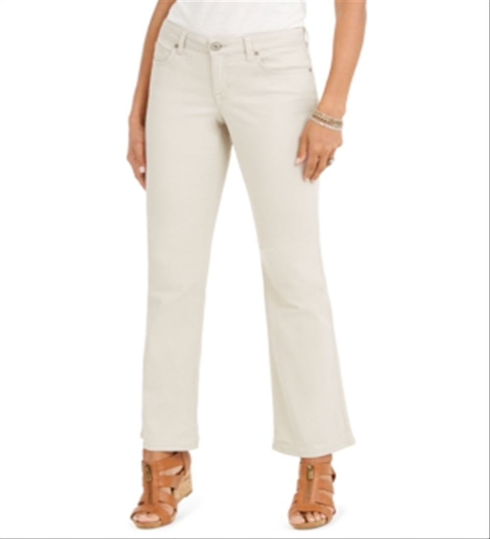 Style & Co Women's Curvy Fit Bootcut Jeans Brown Size 18