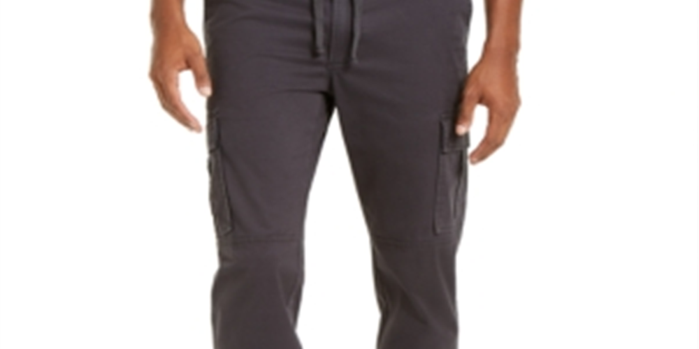 Sun + Stone Men's Hybr Cotton Jogger Pants Dark Lead Size 31X32