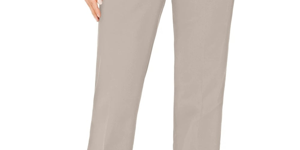 Charter Club Women's Tummy Control Trouser Beige Size 12
