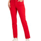 Charter Club Women's Lexington Straight Leg Jeans Red Size 4