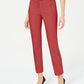 Alfani Women's Tummy Control Slim Leg Pants Red Size 8