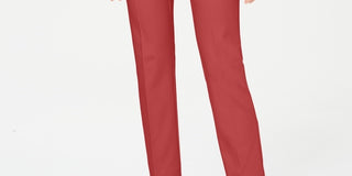 Alfani Women's Tummy Control Slim Leg Pants Red Size 8