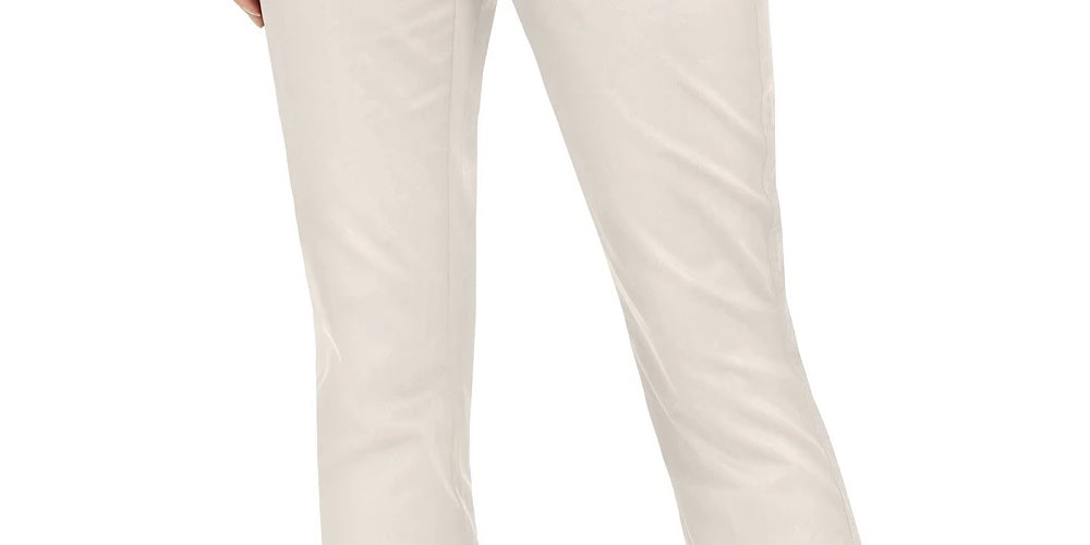 Style & Co Women's Cotton Bootcut Chino Pants Beige Size 18