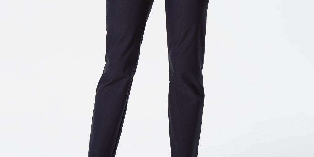 Charter Club Women's Cambridge Skinny Pull On Tummy Control Pants Blue Size 6