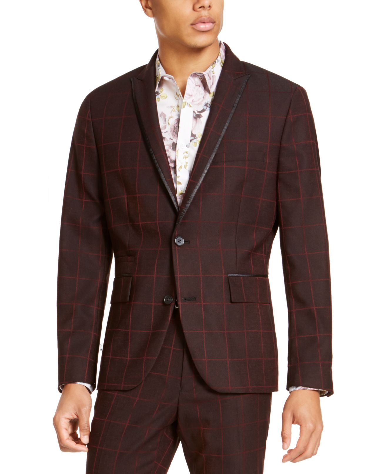 INC International Concepts Men's Suit Seperate Tall Slim Fit Stretch Blazer Black Size XX-Large