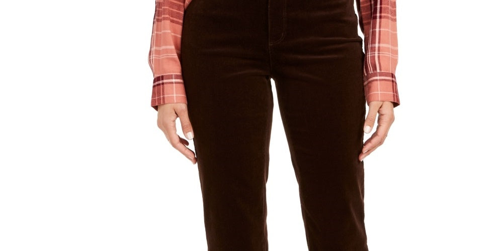 Charter Club Women's Lexington Tummy Control Corduroy Pants Brown Size 20X5