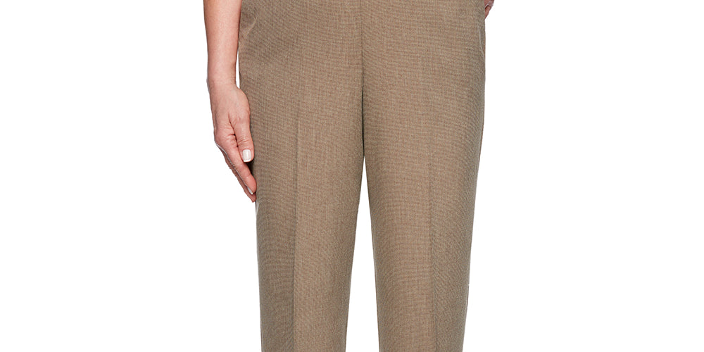 Alfred Dunner Women's Boardroom Proportioned Pants Gray Size 12