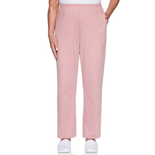 Alfred Dunner Women's All About Ease Casual Pants Red Size Petite S