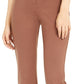 Alfani Women's Snap Waist Trousers Brown Size 16