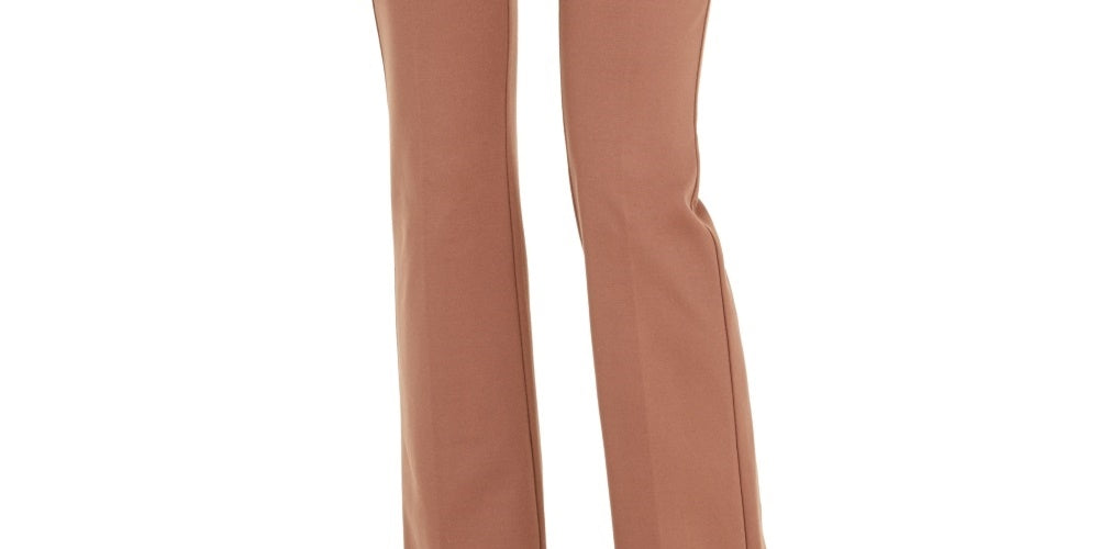 Alfani Women's Snap Waist Trousers Brown Size 16