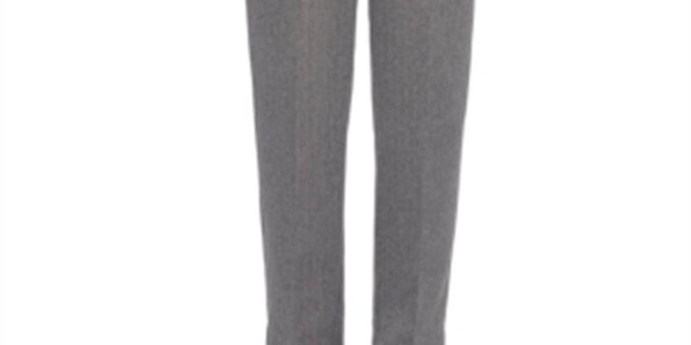 Alfred Dunner Women's Sapphire Skies Stripe Pants Gray Size 16 Petite