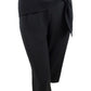 Alfani Women's Sash Belt Cropped Pants Black Size 10