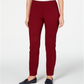 Charter Club Women's Cambridge Pull on Ponte Pants Merlot Size 12S