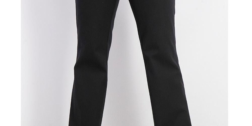 Alfani Women's Belted Solid Straight Leg Wear To Work Pants Black Size 4