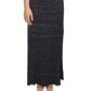 Free People Women's Shine Metallic Ribbed Maxi Skirt Black Size Medium