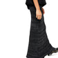 Free People Women's Shine Metallic Ribbed Maxi Skirt Black Size Medium