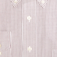 Club Room Men's Classic Regular Fit Stretch Wrinkle Resistant University Stripe Dress Shirt Burgundy/White Size 18