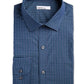 Bar III Men's Cotton Collared Dress Shirt Blue Size