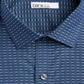 Bar III Men's Cotton Collared Dress Shirt Blue Size