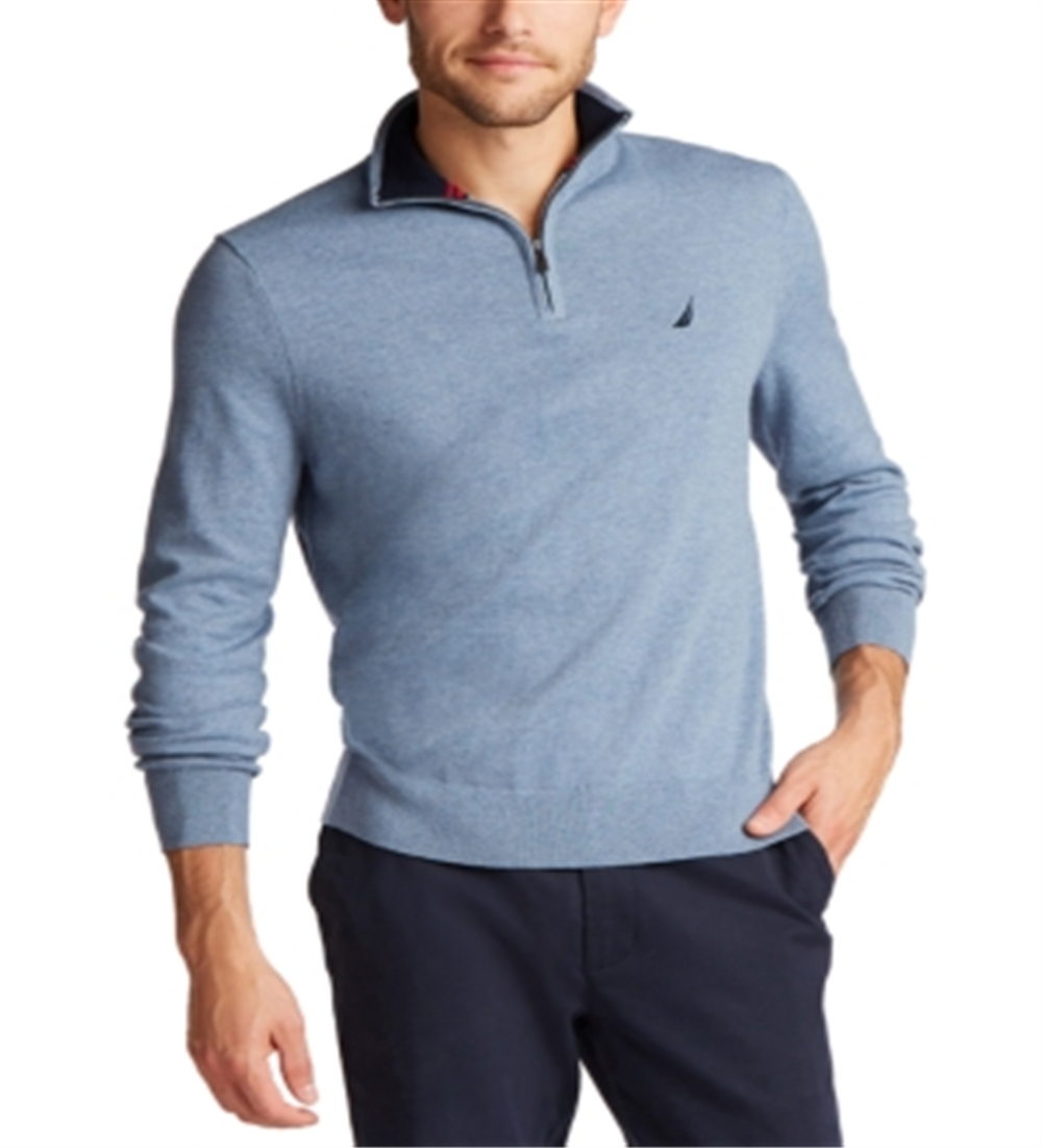 Nautica Men's Mini Check Plaid Wrinkle Resistant Shirt Green Plaid Size 4XL