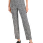 JM Collection Women's Printed Pull On Pants Black Size Medium