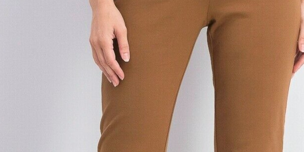 Charter Club Women's Skinny Evening Pants Brown Size 12