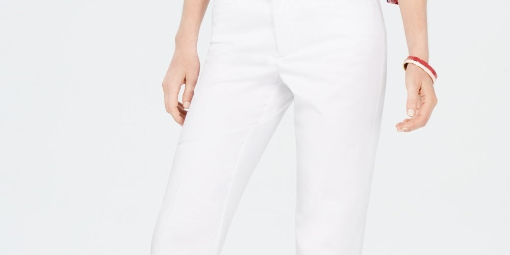Charter Club Women's Tummy Control Trouser White Size 10