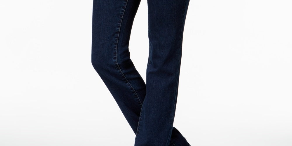Charter Club Women's Lexington Straight Leg Jeans Blue Size 18
