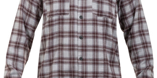 Hurley Men's Crowley Washed Hooded Long Sleeve Shirt Charcoal Size Medium