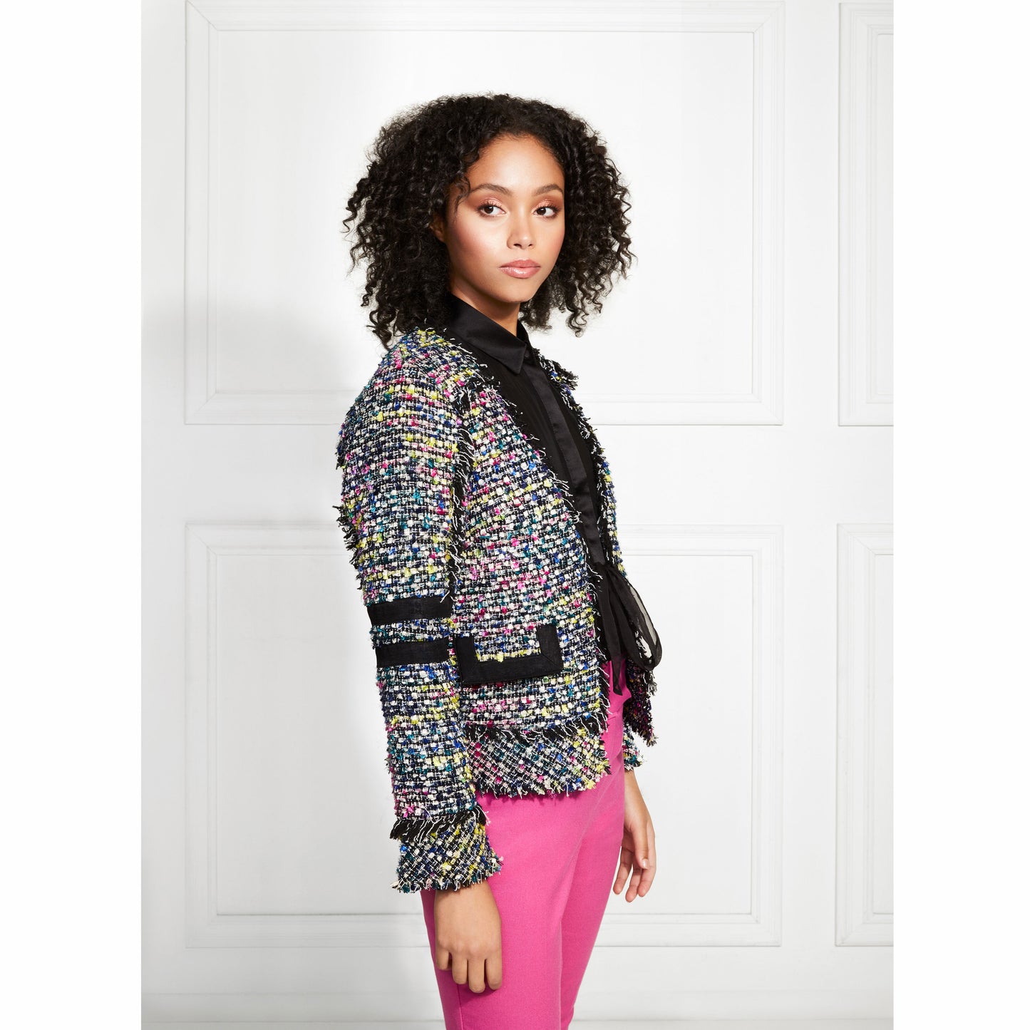 Rachel Zoe Women's Tweed Jacket Multi Size 6