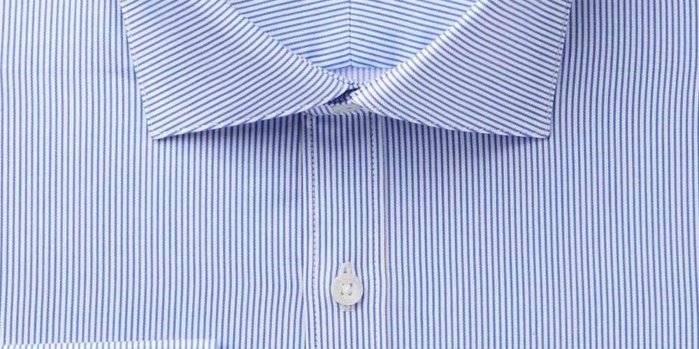 Vince Camuto Men's Button Down Stripe Dress Shirt Blue Size 14
